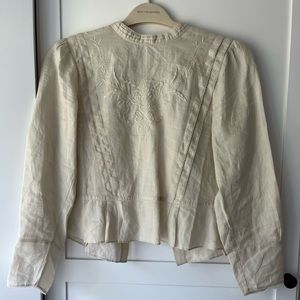 Doen Avonlea blouse in Marble.  Size S.